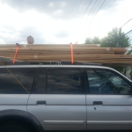 we got our cedar siding!!
