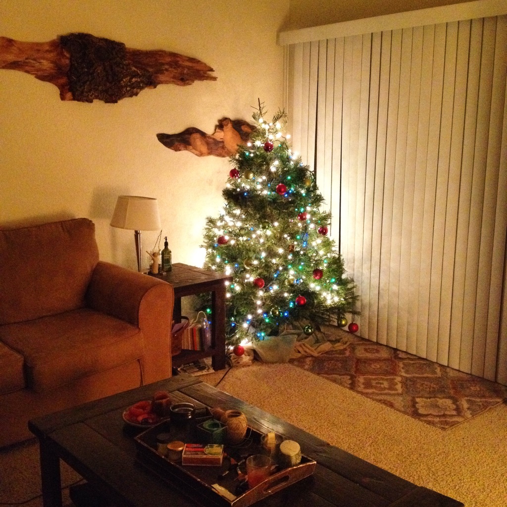 rustic christmas tree